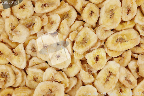Image of Banana chips abstract background texture
