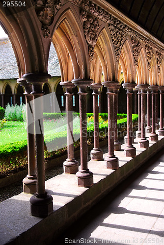 Image of Mont Saint Michel cloister