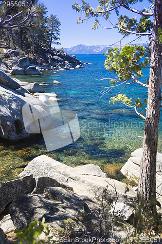 Image of Beautiful Shoreline of Lake Tahoe