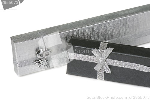 Image of Two present boxes on white