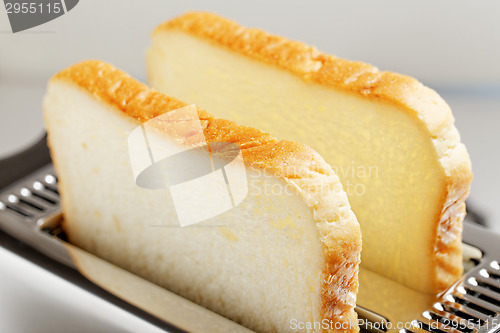 Image of Toaster with bread slices 