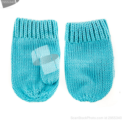 Image of Baby woolen mittens