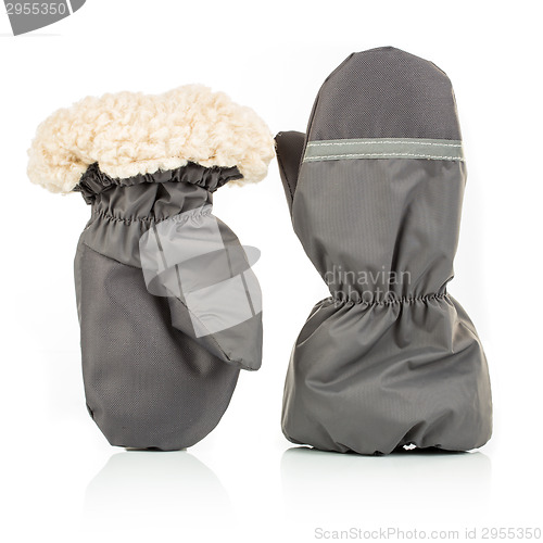 Image of Children's autumn-winter mittens