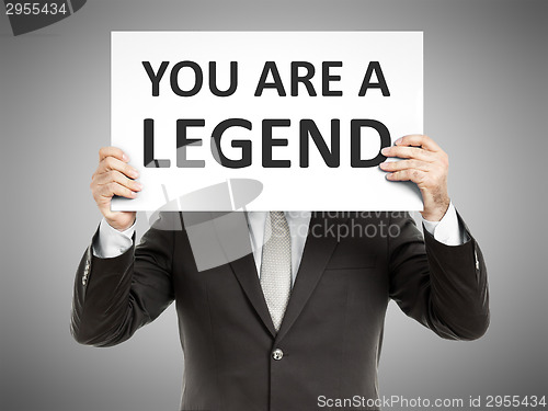Image of business man message