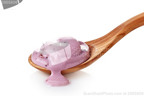 Image of pink fruit yogurt