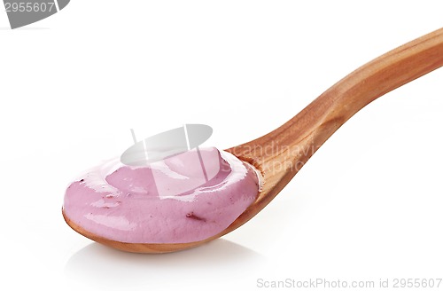 Image of pink fruit yogurt