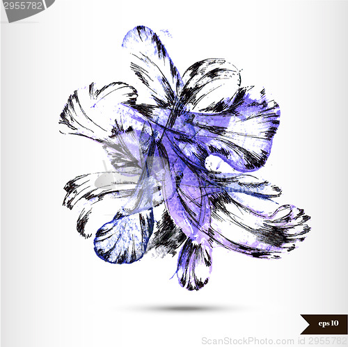 Image of Abstract hand drawn watercolor background.