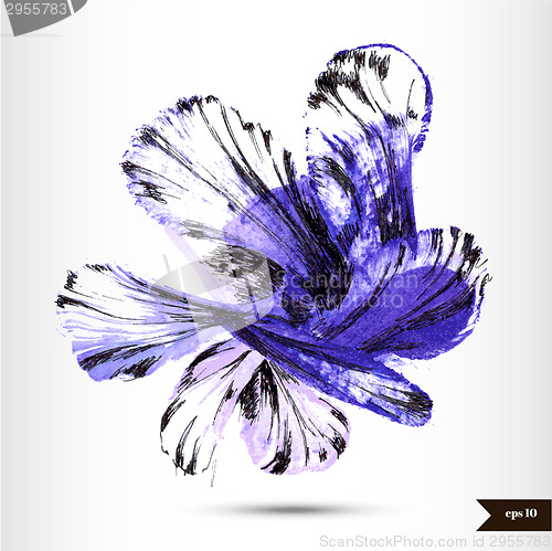 Image of Abstract hand drawn watercolor background.