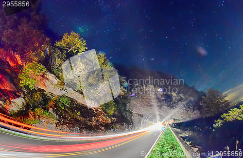 Image of The Craggy Pinnacle Tunnel, on the Blue Ridge Parkway in North C