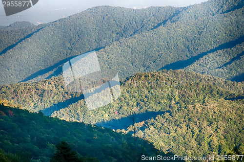 Image of The simple layers of the Smokies at sunset - Smoky Mountain Nat.