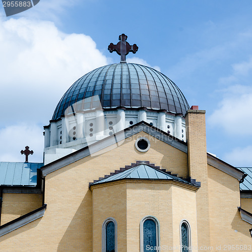 Image of Charlotte, nc, September 7, 2014 -Exterior of  Holy Trinity Gree