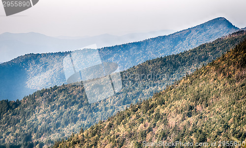 Image of The simple layers of the Smokies at sunset - Smoky Mountain Nat.