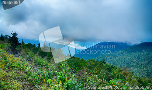 Image of Blue Ridge Parkway National Park Sunrise Scenic Mountains summer