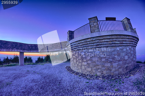 Image of top of mount mitchell before sunset