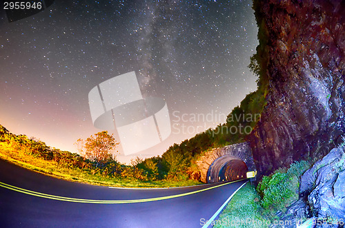 Image of The Craggy Pinnacle Tunnel, on the Blue Ridge Parkway in North C