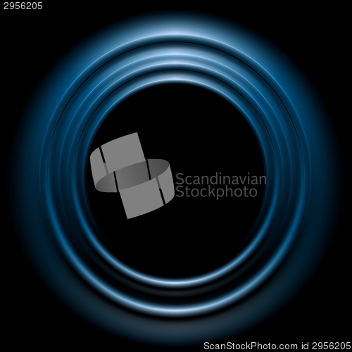 Image of Blue shiny circle logo design