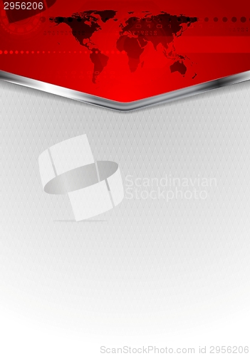 Image of Abstract technology background with metal stripe