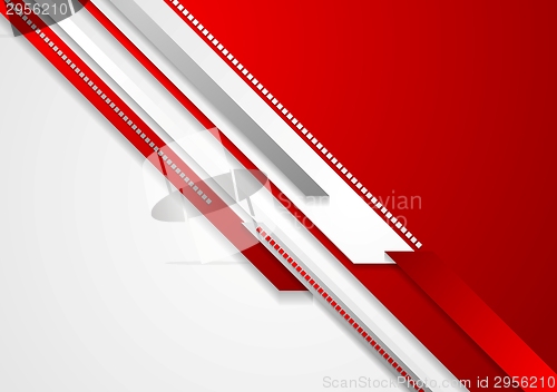 Image of Bright red technology corporate background