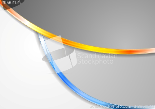 Image of Abstract corporate wavy background