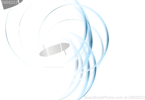 Image of Abstract blue waves corporate background