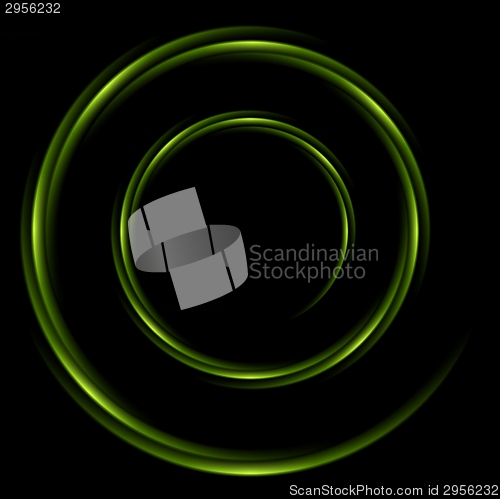 Image of Abstract shiny swirl circle logo background
