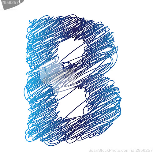 Image of sketched letter B