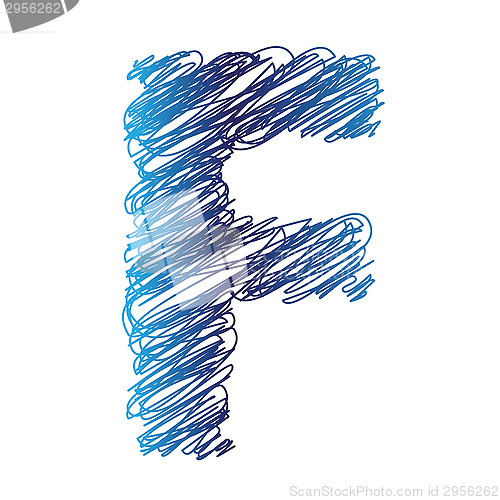 Image of sketched letter F