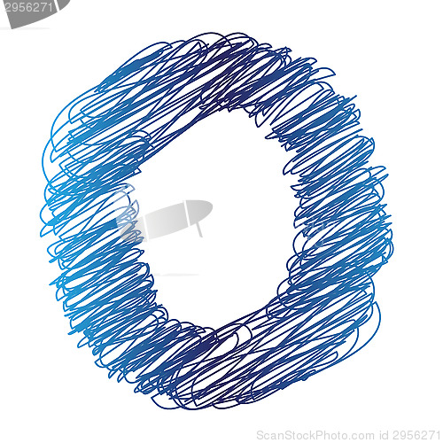 Image of sketched letter O