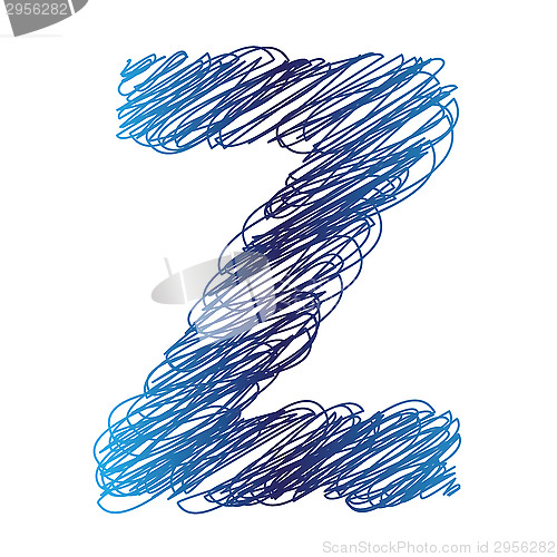 Image of sketched letter Z