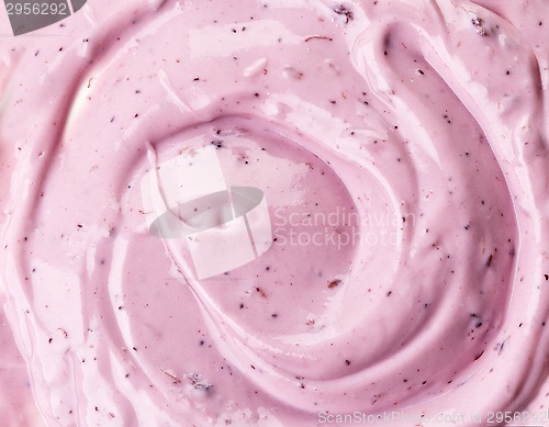 Image of pink berry yogurt