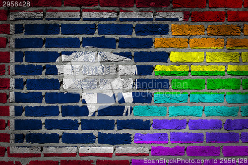 Image of Dark brick wall - LGBT rights - Wyoming