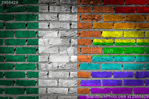 Image of Dark brick wall - LGBT rights - Ireland