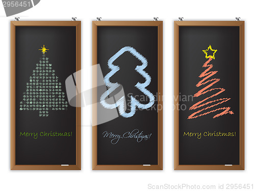 Image of Christmas label set of three