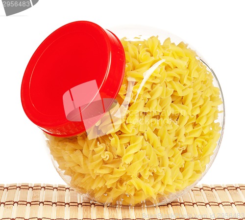 Image of Pasta in glass pot