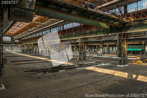 Image of Large industrial hall of a repair station