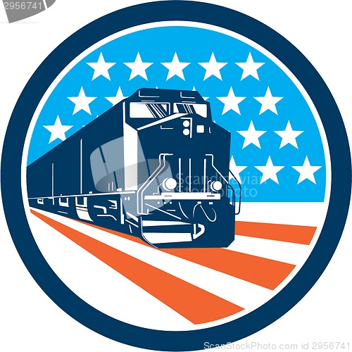 Image of Diesel Train American Stars Stripes Retro