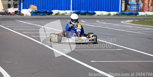 Image of  racer Go-kart front view