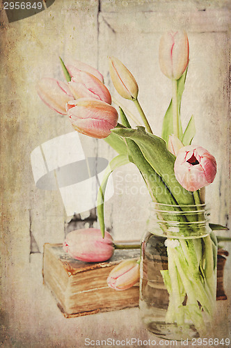 Image of Vintage Pink Tulips