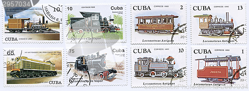 Image of Train Stamps