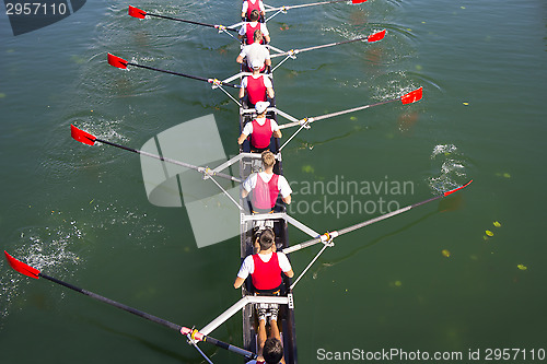 Image of Crew Team in Competition 