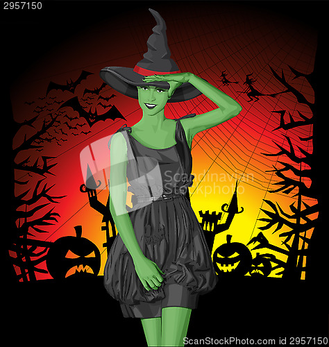 Image of Surprised Blonde In Pink Dress Halloween