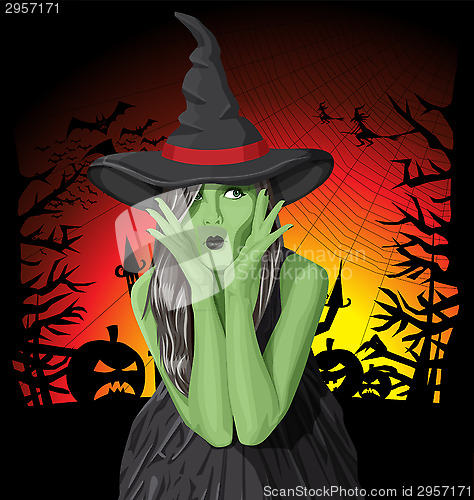Image of Surprised Blonde In Pink Dress Halloween