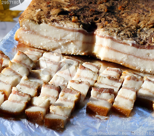 Image of Cold-smoked pork fat