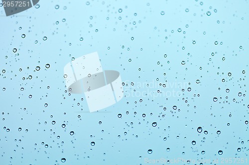 Image of water drops on the window