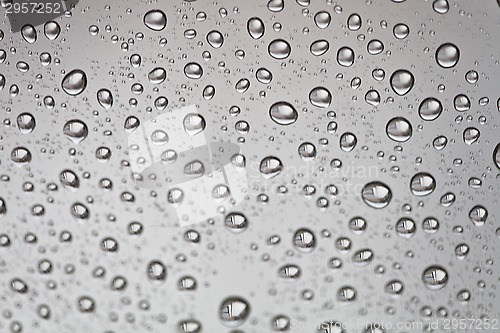 Image of water drops on the window