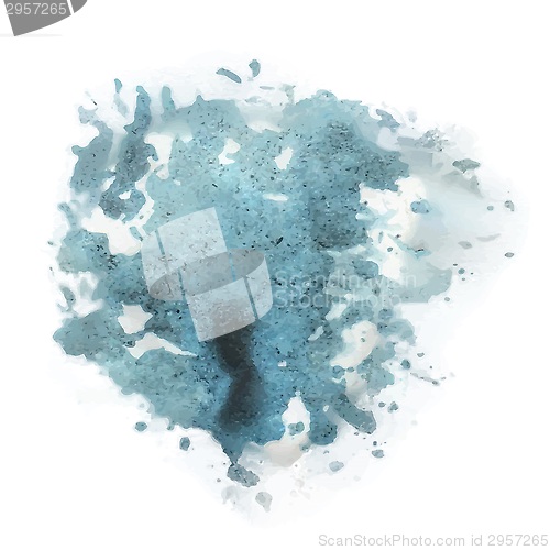 Image of abstract blue watercolor palette