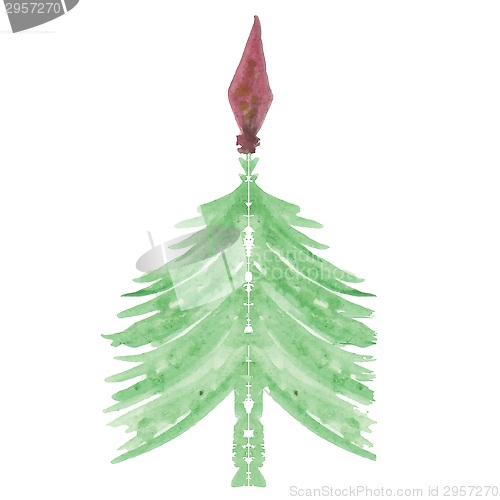 Image of christmas green tree