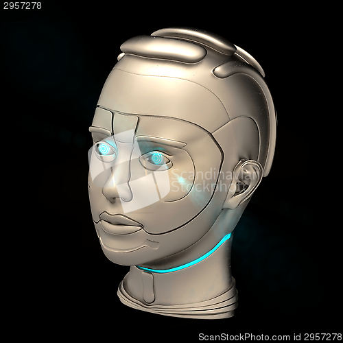 Image of cyborg head