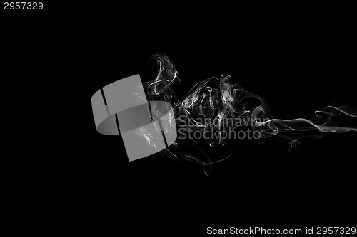 Image of Smoke on black background