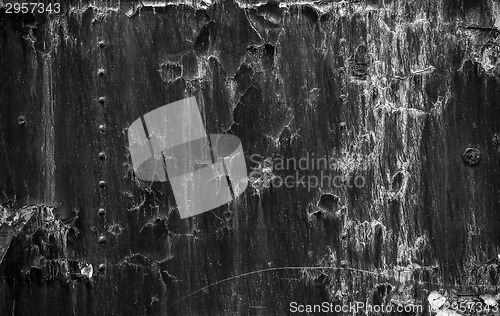 Image of Rusted metal texture closeup photo